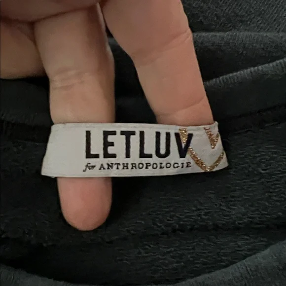 Anthropologie LETLUV I ❤️ LA Crew Sweatshirt Women’s XS - Picture 5 of 6